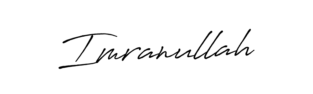 Design your own signature with our free online signature maker. With this signature software, you can create a handwritten (Antro_Vectra_Bolder) signature for name Imranullah. Imranullah signature style 7 images and pictures png
