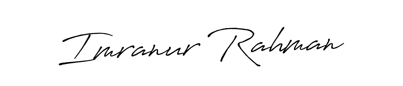 It looks lik you need a new signature style for name Imranur Rahman. Design unique handwritten (Antro_Vectra_Bolder) signature with our free signature maker in just a few clicks. Imranur Rahman signature style 7 images and pictures png