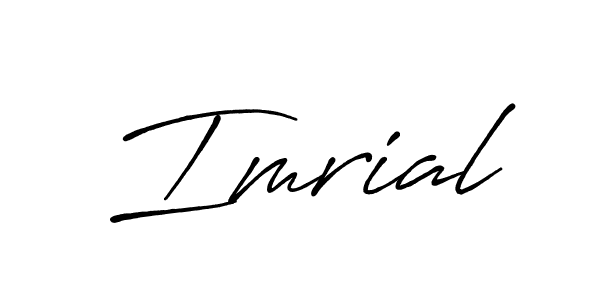 Make a beautiful signature design for name Imrial. With this signature (Antro_Vectra_Bolder) style, you can create a handwritten signature for free. Imrial signature style 7 images and pictures png
