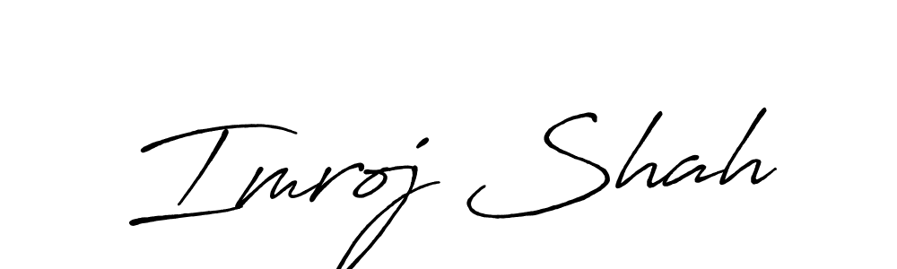 Design your own signature with our free online signature maker. With this signature software, you can create a handwritten (Antro_Vectra_Bolder) signature for name Imroj Shah. Imroj Shah signature style 7 images and pictures png