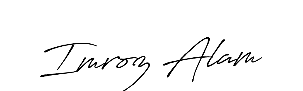 How to Draw Imroz Alam signature style? Antro_Vectra_Bolder is a latest design signature styles for name Imroz Alam. Imroz Alam signature style 7 images and pictures png