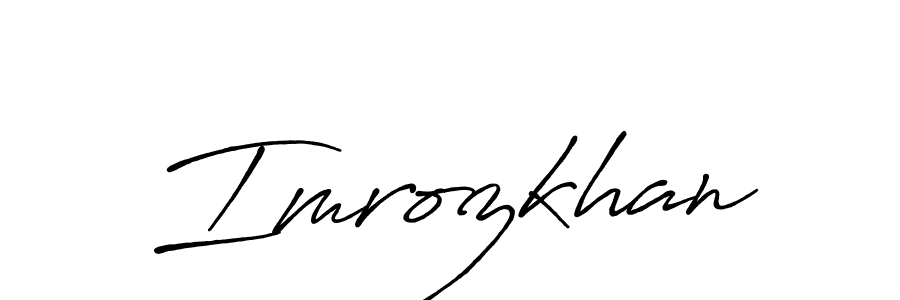 It looks lik you need a new signature style for name Imrozkhan. Design unique handwritten (Antro_Vectra_Bolder) signature with our free signature maker in just a few clicks. Imrozkhan signature style 7 images and pictures png