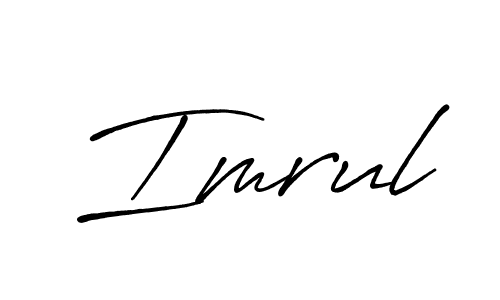 Also we have Imrul name is the best signature style. Create professional handwritten signature collection using Antro_Vectra_Bolder autograph style. Imrul signature style 7 images and pictures png