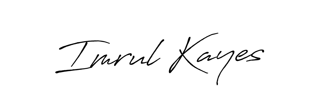 It looks lik you need a new signature style for name Imrul Kayes. Design unique handwritten (Antro_Vectra_Bolder) signature with our free signature maker in just a few clicks. Imrul Kayes signature style 7 images and pictures png