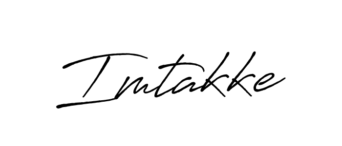 Similarly Antro_Vectra_Bolder is the best handwritten signature design. Signature creator online .You can use it as an online autograph creator for name Imtakke. Imtakke signature style 7 images and pictures png