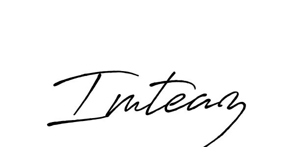 Make a beautiful signature design for name Imteaz. With this signature (Antro_Vectra_Bolder) style, you can create a handwritten signature for free. Imteaz signature style 7 images and pictures png