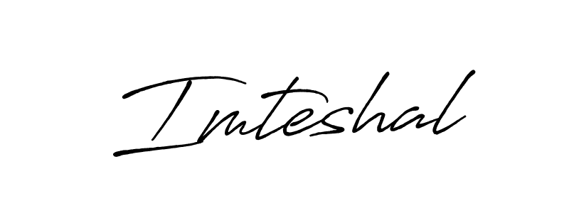 Design your own signature with our free online signature maker. With this signature software, you can create a handwritten (Antro_Vectra_Bolder) signature for name Imteshal. Imteshal signature style 7 images and pictures png