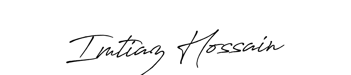 Antro_Vectra_Bolder is a professional signature style that is perfect for those who want to add a touch of class to their signature. It is also a great choice for those who want to make their signature more unique. Get Imtiaz Hossain name to fancy signature for free. Imtiaz Hossain signature style 7 images and pictures png