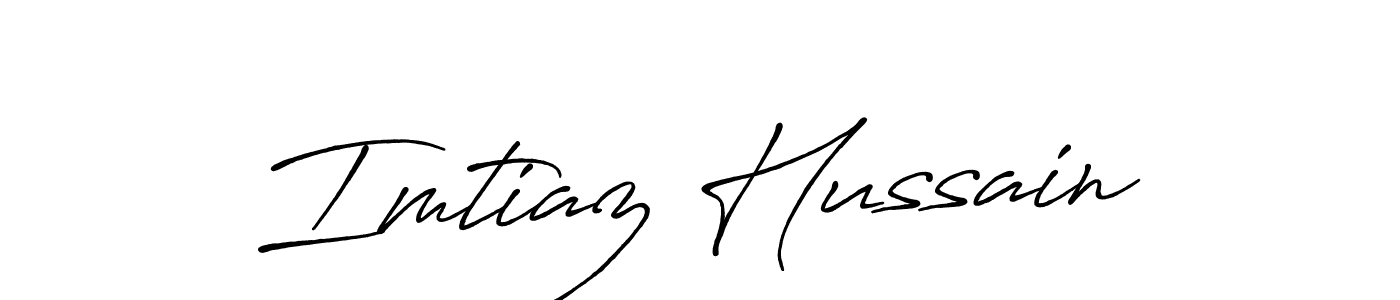 Use a signature maker to create a handwritten signature online. With this signature software, you can design (Antro_Vectra_Bolder) your own signature for name Imtiaz Hussain. Imtiaz Hussain signature style 7 images and pictures png