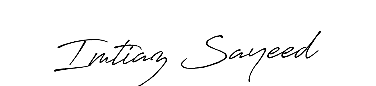 Use a signature maker to create a handwritten signature online. With this signature software, you can design (Antro_Vectra_Bolder) your own signature for name Imtiaz Sayeed. Imtiaz Sayeed signature style 7 images and pictures png