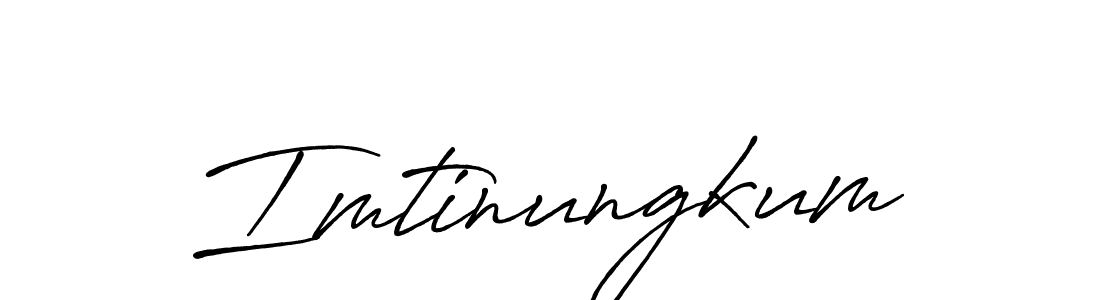 Use a signature maker to create a handwritten signature online. With this signature software, you can design (Antro_Vectra_Bolder) your own signature for name Imtinungkum. Imtinungkum signature style 7 images and pictures png