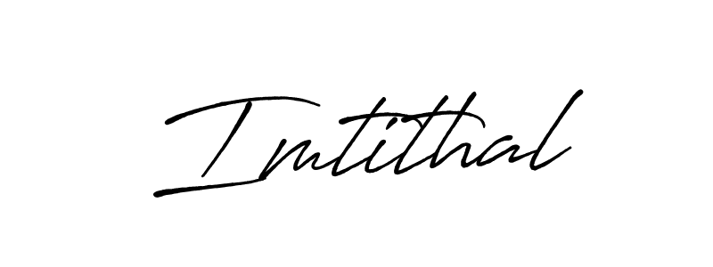 How to make Imtithal name signature. Use Antro_Vectra_Bolder style for creating short signs online. This is the latest handwritten sign. Imtithal signature style 7 images and pictures png