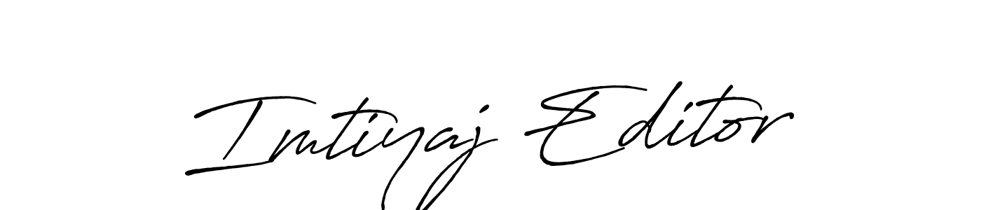 Similarly Antro_Vectra_Bolder is the best handwritten signature design. Signature creator online .You can use it as an online autograph creator for name Imtiyaj Editor. Imtiyaj Editor signature style 7 images and pictures png