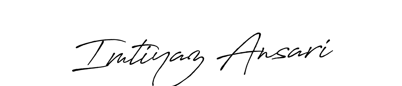 The best way (Antro_Vectra_Bolder) to make a short signature is to pick only two or three words in your name. The name Imtiyaz Ansari include a total of six letters. For converting this name. Imtiyaz Ansari signature style 7 images and pictures png