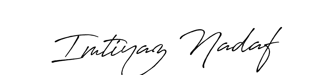 Use a signature maker to create a handwritten signature online. With this signature software, you can design (Antro_Vectra_Bolder) your own signature for name Imtiyaz Nadaf. Imtiyaz Nadaf signature style 7 images and pictures png