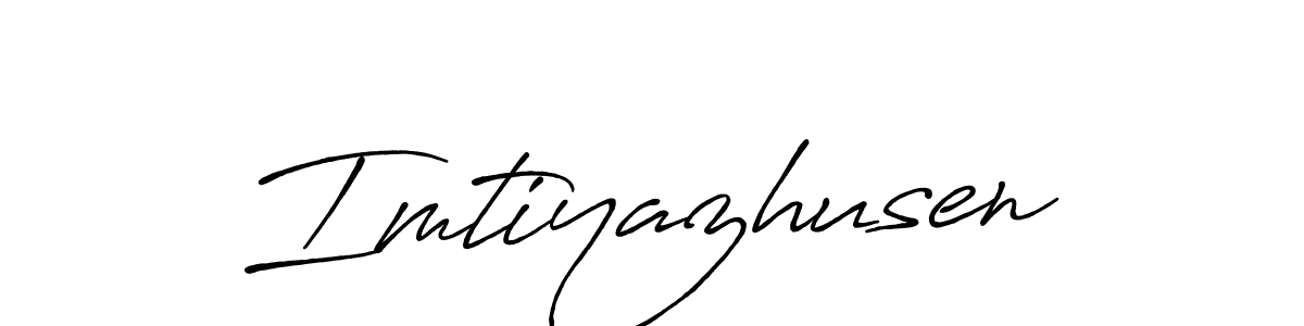 if you are searching for the best signature style for your name Imtiyazhusen. so please give up your signature search. here we have designed multiple signature styles  using Antro_Vectra_Bolder. Imtiyazhusen signature style 7 images and pictures png