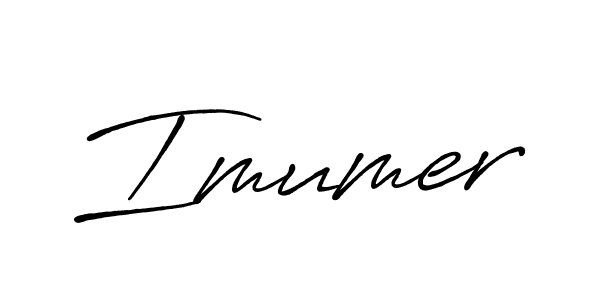 Use a signature maker to create a handwritten signature online. With this signature software, you can design (Antro_Vectra_Bolder) your own signature for name Imumer. Imumer signature style 7 images and pictures png