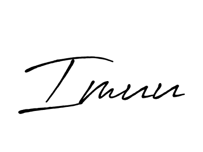 You should practise on your own different ways (Antro_Vectra_Bolder) to write your name (Imuu) in signature. don't let someone else do it for you. Imuu signature style 7 images and pictures png