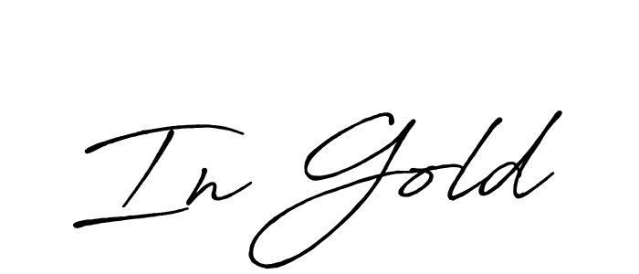 Create a beautiful signature design for name In Gold. With this signature (Antro_Vectra_Bolder) fonts, you can make a handwritten signature for free. In Gold signature style 7 images and pictures png