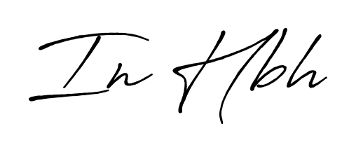 Download transparent PNG signature for name In Hbh styled with Antro_Vectra_Bolder font. Ready to paste directly into PDF and Word agreements. In Hbh signature style 7 images and pictures png