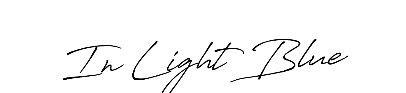 Antro_Vectra_Bolder is a professional signature style that is perfect for those who want to add a touch of class to their signature. It is also a great choice for those who want to make their signature more unique. Get In Light Blue name to fancy signature for free. In Light Blue signature style 7 images and pictures png