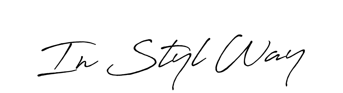 The best way (Antro_Vectra_Bolder) to make a short signature is to pick only two or three words in your name. The name In Styl Way include a total of six letters. For converting this name. In Styl Way signature style 7 images and pictures png