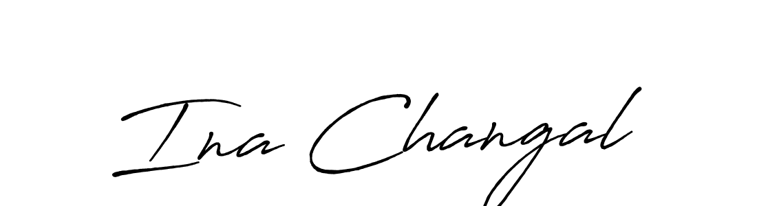 Best and Professional Signature Style for Ina Changal. Antro_Vectra_Bolder Best Signature Style Collection. Ina Changal signature style 7 images and pictures png