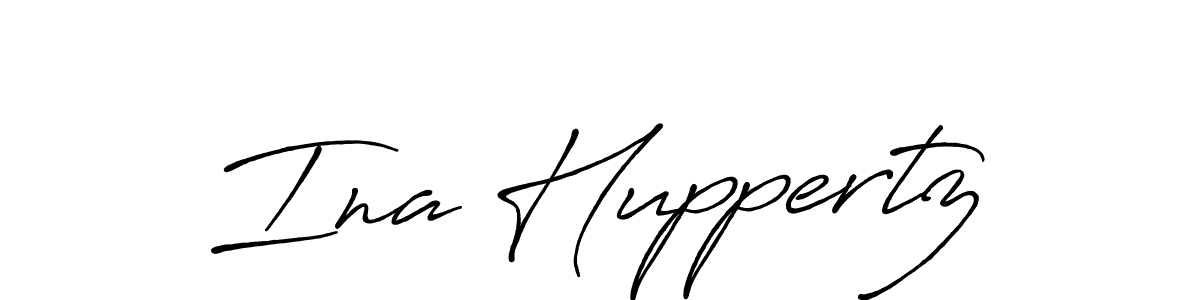 Make a beautiful signature design for name Ina Huppertz. With this signature (Antro_Vectra_Bolder) style, you can create a handwritten signature for free. Ina Huppertz signature style 7 images and pictures png