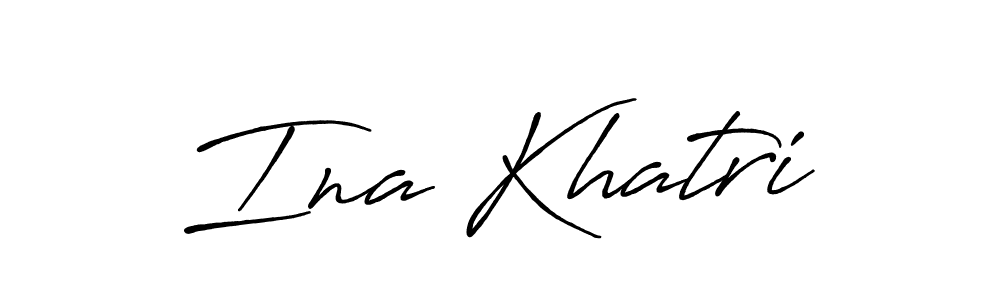 It looks lik you need a new signature style for name Ina Khatri. Design unique handwritten (Antro_Vectra_Bolder) signature with our free signature maker in just a few clicks. Ina Khatri signature style 7 images and pictures png