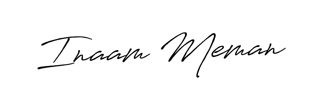 Make a beautiful signature design for name Inaam Meman. Use this online signature maker to create a handwritten signature for free. Inaam Meman signature style 7 images and pictures png