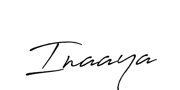 Make a beautiful signature design for name Inaaya. With this signature (Antro_Vectra_Bolder) style, you can create a handwritten signature for free. Inaaya signature style 7 images and pictures png
