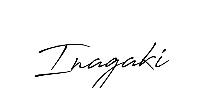 How to make Inagaki name signature. Use Antro_Vectra_Bolder style for creating short signs online. This is the latest handwritten sign. Inagaki signature style 7 images and pictures png