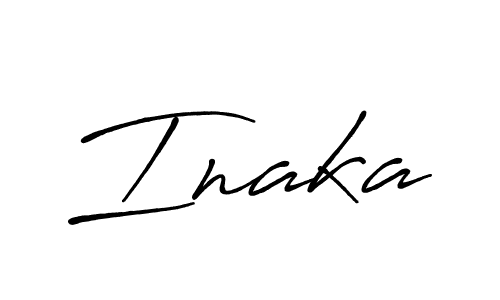 Inaka stylish signature style. Best Handwritten Sign (Antro_Vectra_Bolder) for my name. Handwritten Signature Collection Ideas for my name Inaka. Inaka signature style 7 images and pictures png