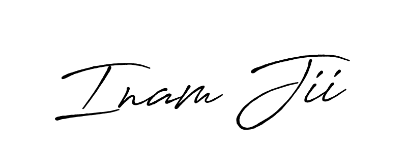 It looks lik you need a new signature style for name Inam Jii. Design unique handwritten (Antro_Vectra_Bolder) signature with our free signature maker in just a few clicks. Inam Jii signature style 7 images and pictures png