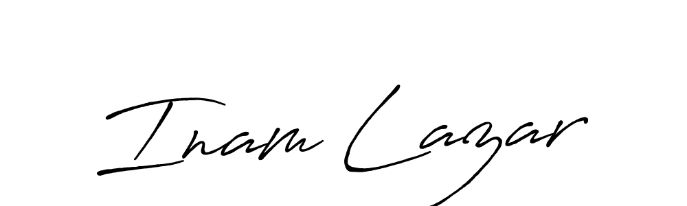 Here are the top 10 professional signature styles for the name Inam Lazar. These are the best autograph styles you can use for your name. Inam Lazar signature style 7 images and pictures png