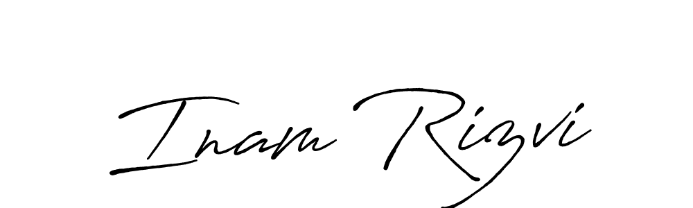 Make a beautiful signature design for name Inam Rizvi. Use this online signature maker to create a handwritten signature for free. Inam Rizvi signature style 7 images and pictures png
