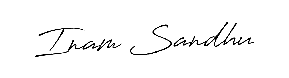 Design your own signature with our free online signature maker. With this signature software, you can create a handwritten (Antro_Vectra_Bolder) signature for name Inam Sandhu. Inam Sandhu signature style 7 images and pictures png