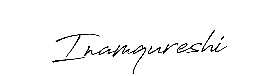 Also we have Inamqureshi name is the best signature style. Create professional handwritten signature collection using Antro_Vectra_Bolder autograph style. Inamqureshi signature style 7 images and pictures png