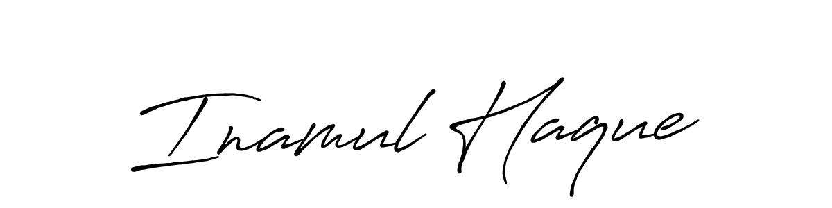 Use a signature maker to create a handwritten signature online. With this signature software, you can design (Antro_Vectra_Bolder) your own signature for name Inamul Haque. Inamul Haque signature style 7 images and pictures png