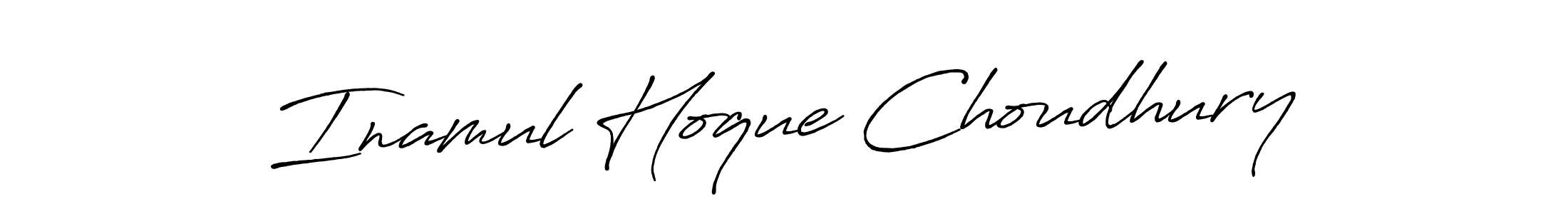 Make a beautiful signature design for name Inamul Hoque Choudhury. With this signature (Antro_Vectra_Bolder) style, you can create a handwritten signature for free. Inamul Hoque Choudhury signature style 7 images and pictures png