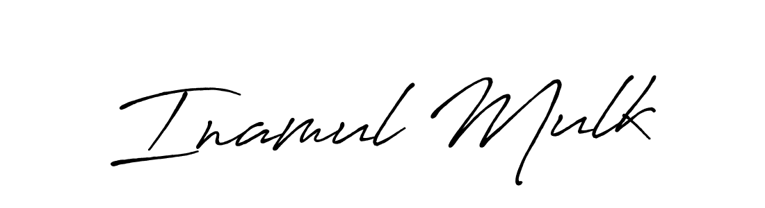 Also we have Inamul Mulk name is the best signature style. Create professional handwritten signature collection using Antro_Vectra_Bolder autograph style. Inamul Mulk signature style 7 images and pictures png