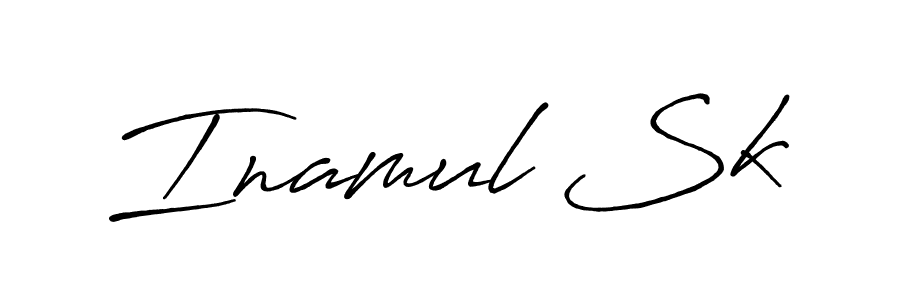 Design your own signature with our free online signature maker. With this signature software, you can create a handwritten (Antro_Vectra_Bolder) signature for name Inamul Sk. Inamul Sk signature style 7 images and pictures png