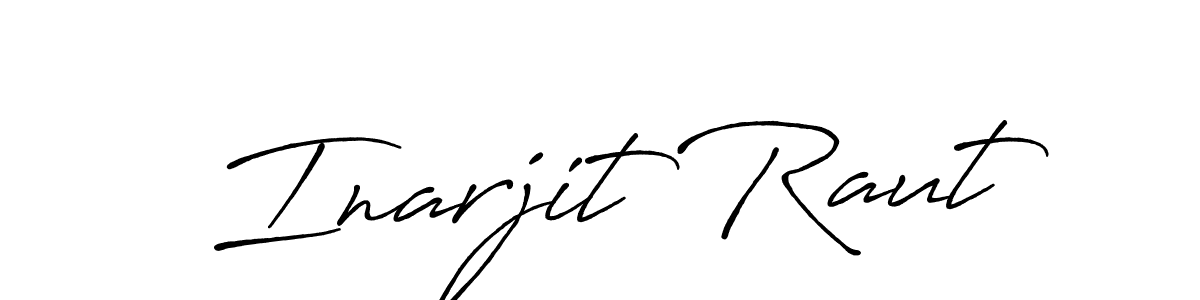 Create a beautiful signature design for name Inarjit Raut. With this signature (Antro_Vectra_Bolder) fonts, you can make a handwritten signature for free. Inarjit Raut signature style 7 images and pictures png