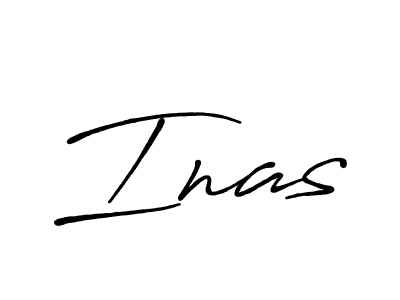 Use a signature maker to create a handwritten signature online. With this signature software, you can design (Antro_Vectra_Bolder) your own signature for name Inas. Inas signature style 7 images and pictures png