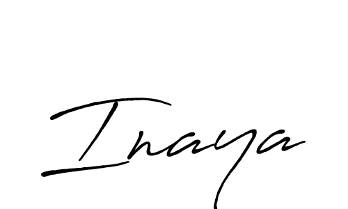 Design your own signature with our free online signature maker. With this signature software, you can create a handwritten (Antro_Vectra_Bolder) signature for name Inaya. Inaya signature style 7 images and pictures png