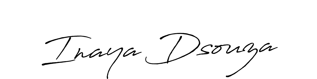 Antro_Vectra_Bolder is a professional signature style that is perfect for those who want to add a touch of class to their signature. It is also a great choice for those who want to make their signature more unique. Get Inaya Dsouza name to fancy signature for free. Inaya Dsouza signature style 7 images and pictures png