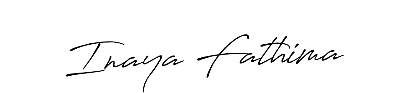 Design your own signature with our free online signature maker. With this signature software, you can create a handwritten (Antro_Vectra_Bolder) signature for name Inaya Fathima. Inaya Fathima signature style 7 images and pictures png