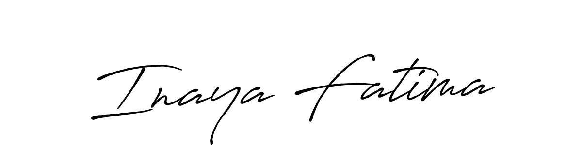 Also we have Inaya Fatima name is the best signature style. Create professional handwritten signature collection using Antro_Vectra_Bolder autograph style. Inaya Fatima signature style 7 images and pictures png