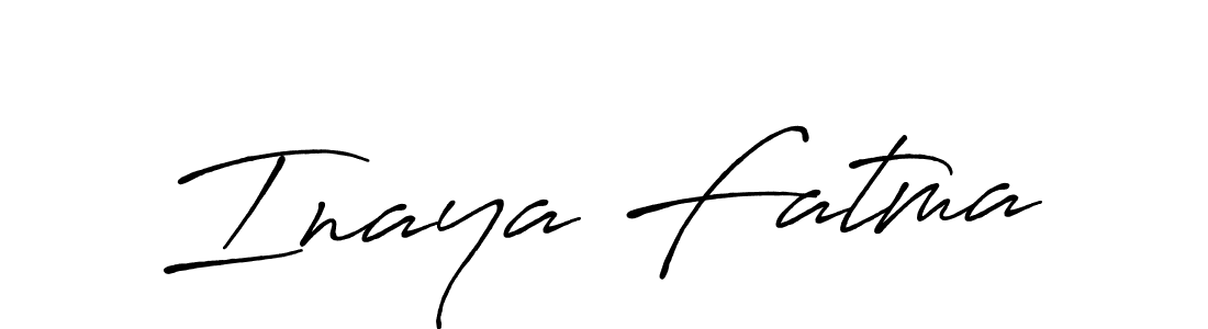 The best way (Antro_Vectra_Bolder) to make a short signature is to pick only two or three words in your name. The name Inaya Fatma include a total of six letters. For converting this name. Inaya Fatma signature style 7 images and pictures png