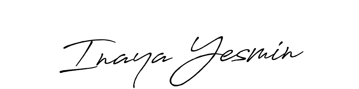 Once you've used our free online signature maker to create your best signature Antro_Vectra_Bolder style, it's time to enjoy all of the benefits that Inaya Yesmin name signing documents. Inaya Yesmin signature style 7 images and pictures png